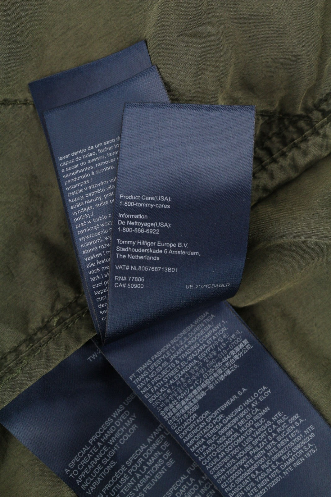 TOMMY JEANS Men's S Green Washed Lightweight Hooded Zip Casual Jacket