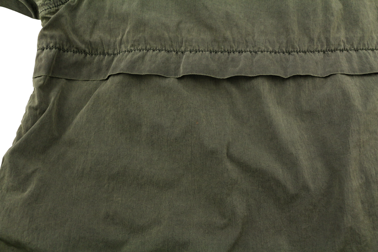 TOMMY JEANS Men's S Green Washed Lightweight Hooded Zip Casual Jacket