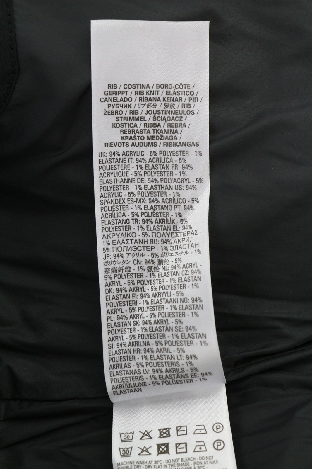 DIESEL W-Spleak Men's Jacket L Black Bomber Insulated Zipped Pockets RRP325