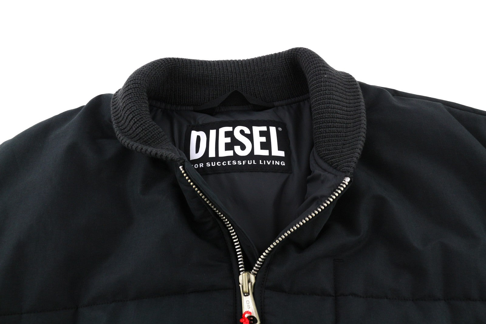 DIESEL W-Spleak Men's Jacket XL Black Bomber Lined Zipped Pockets RRP325
