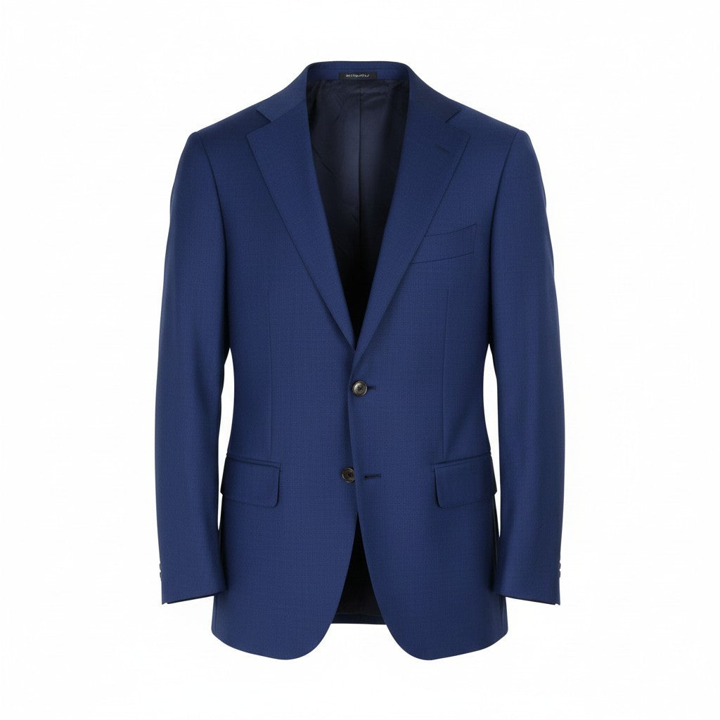 SUITSUPPLY Lazio Men's UK38R Super 110s Wool Blue Slim Single-Breasted Blazer