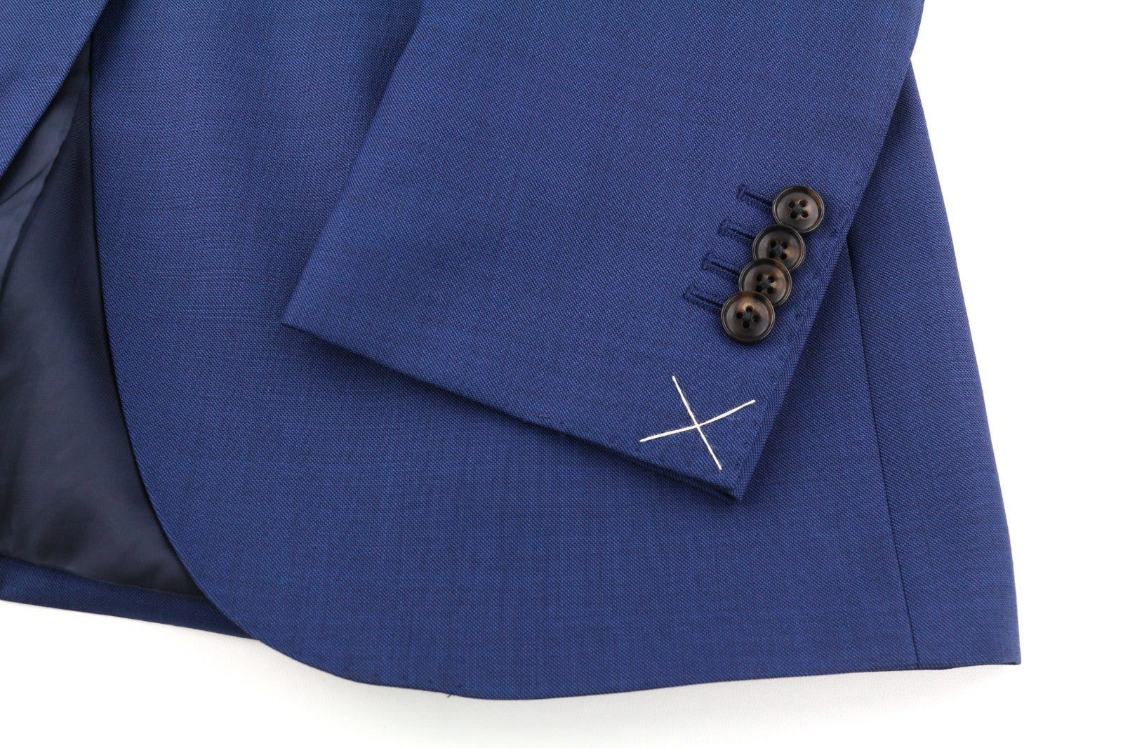 SUITSUPPLY Lazio Men's UK38R Super 110s Wool Blue Slim Single-Breasted Blazer