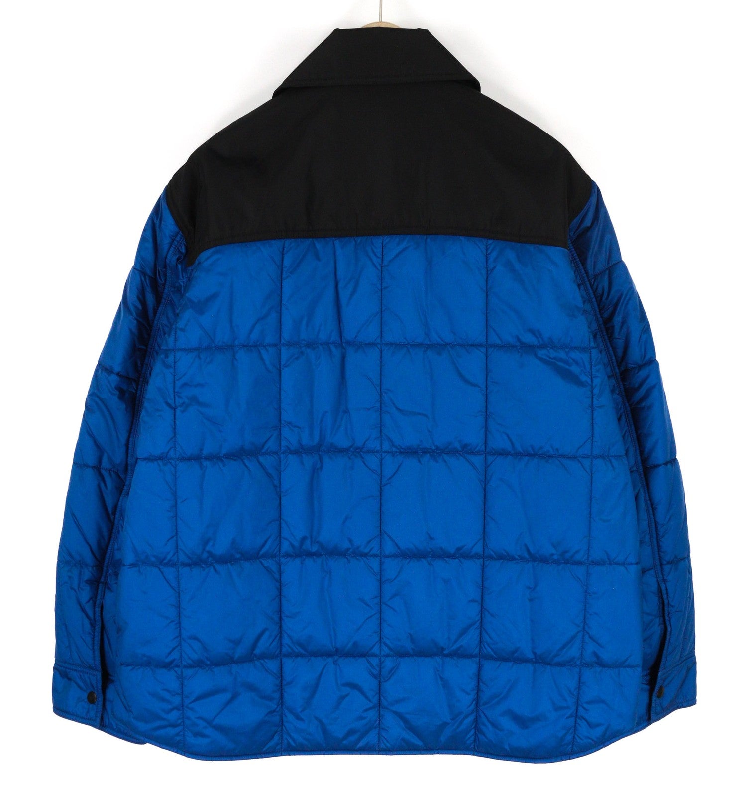 DIESEL J-Welles Men's Jacket L Blue Insulated Snap Spread Collar Logo