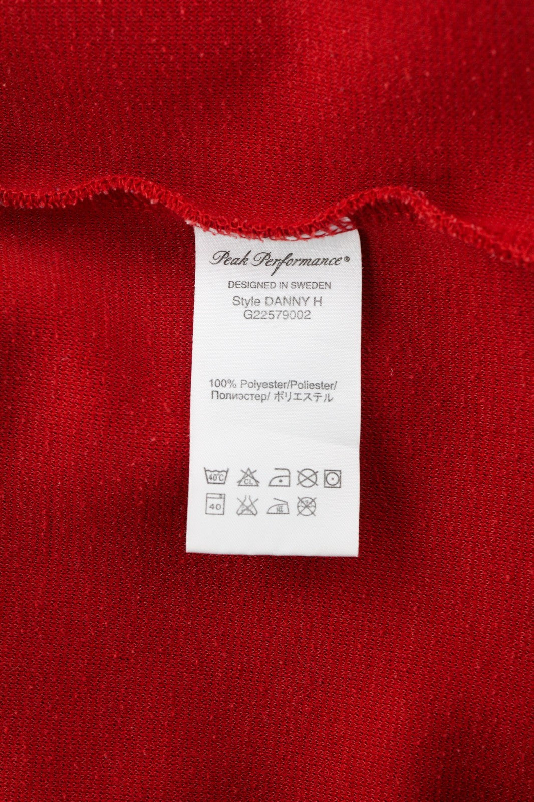 PEAK PERFORMANCE Danny H Men's S Red Sports Hoodie Leisure Pullover Sweatshirt