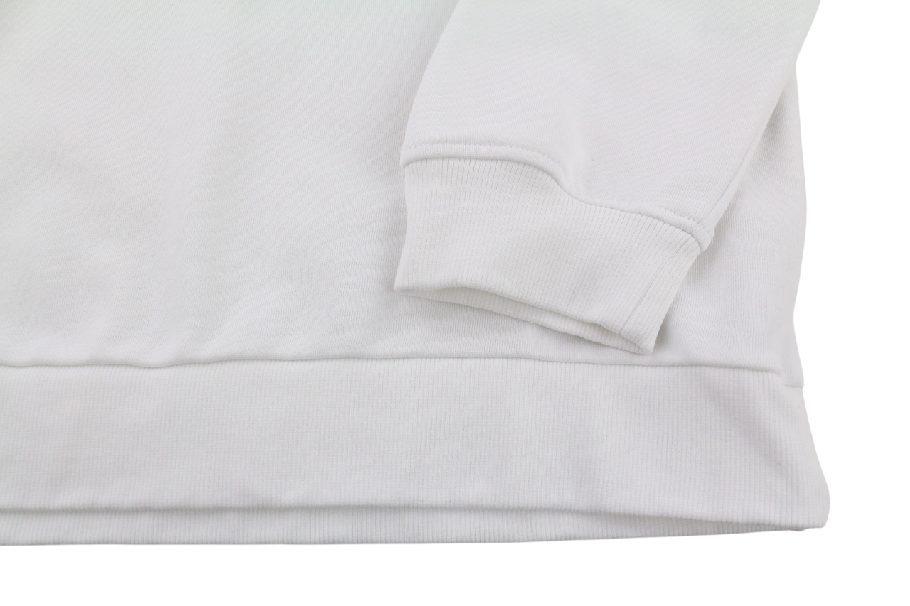 RICHMOND X Men's M White Cotton Logo Long Sleeve Casual Pullover Sweatshirt