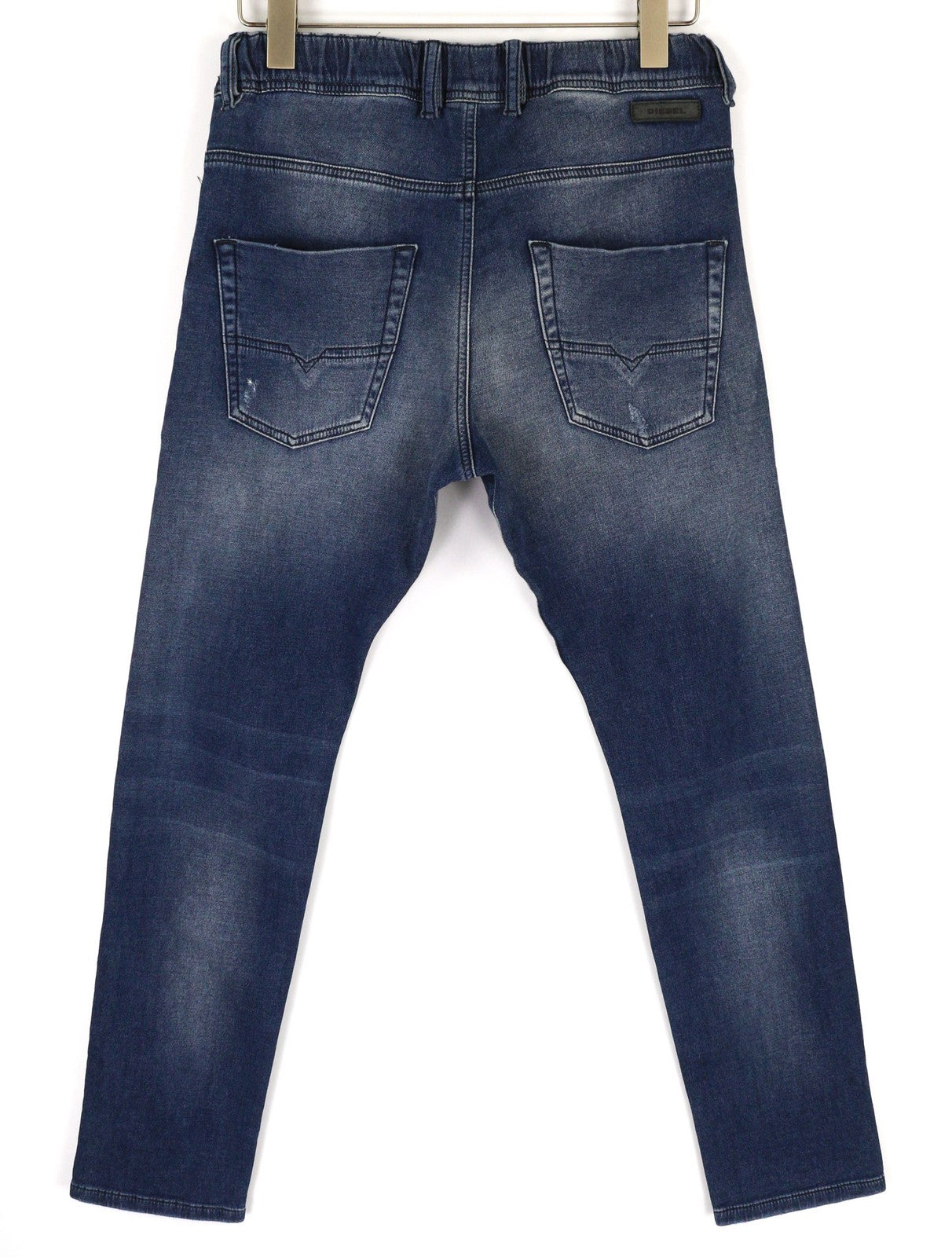 DIESEL Krooley R-NE 084PE Men's Jeans W28 Blue Distress Jogg Slim Stretch