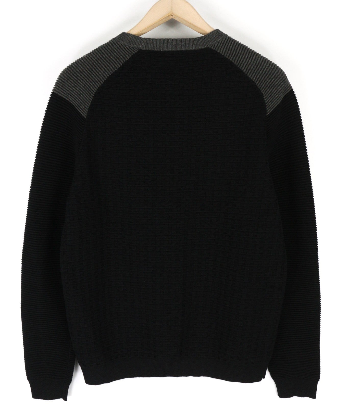 PAUL & JOE Men's M Black Round Neck Cotton Wool Long Sleeve Casual Sweatshirt