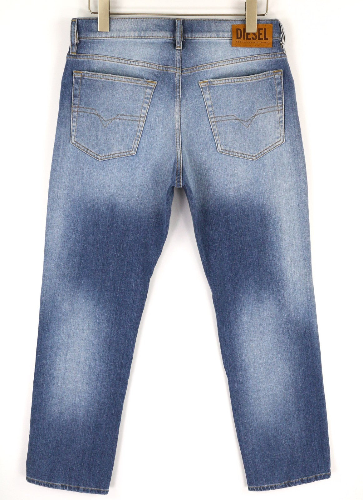 DIESEL D-Mihtry 009NF vyriški džinsai W32/L30 mėlyni, tiesūs, tamprūs, sagomis 