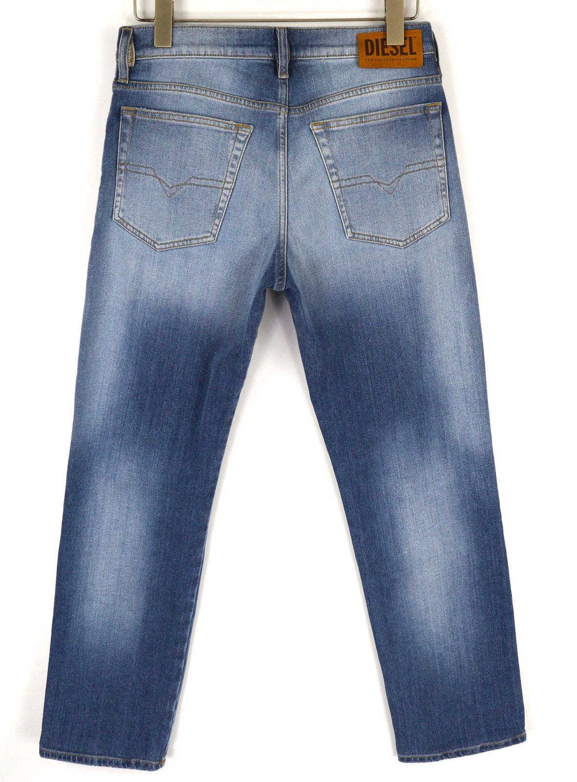 DIESEL D-Mihtry 009NF Men's Jeans W30/L30 Blue Straight Fit Stretch Button