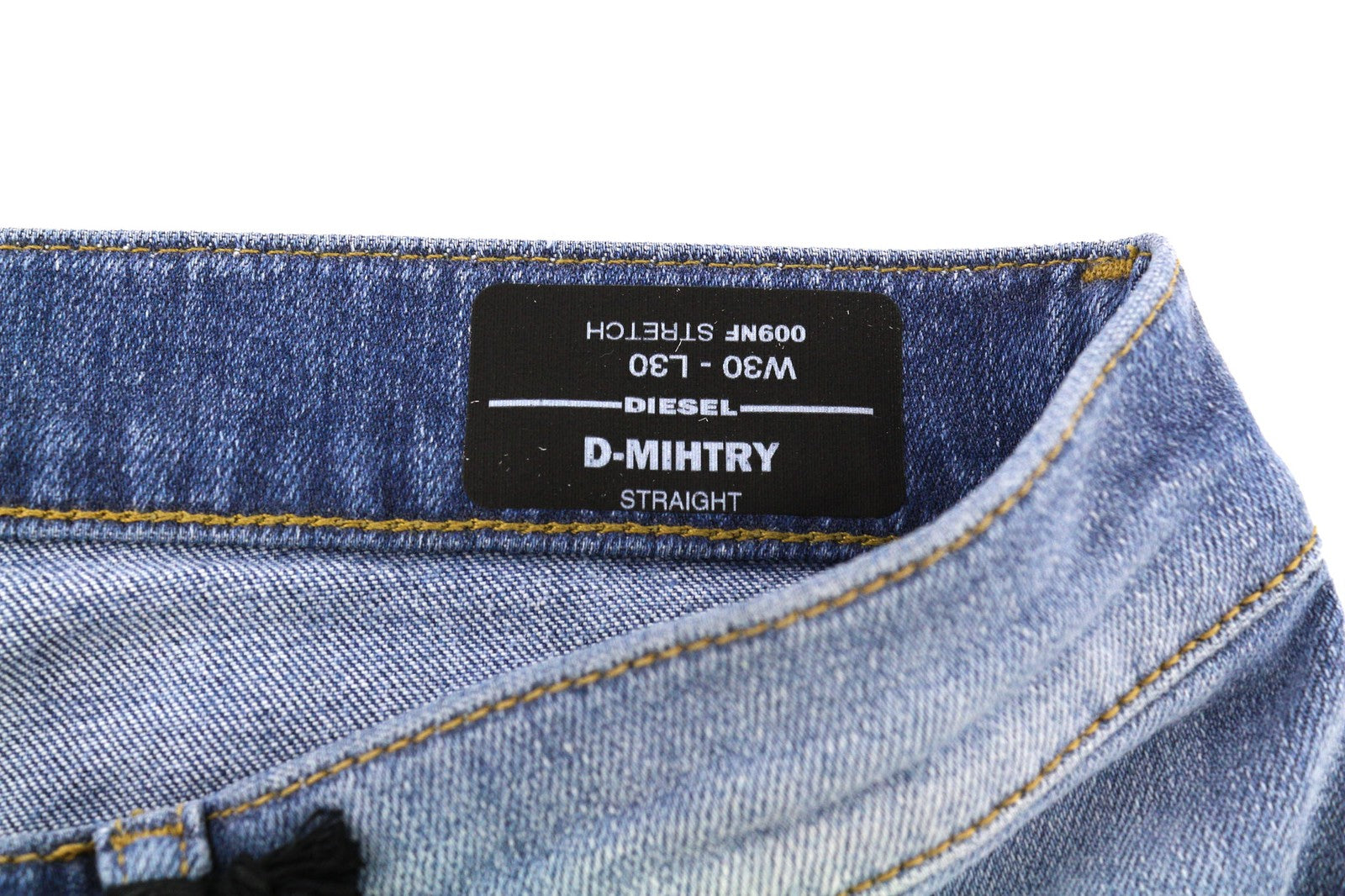 DIESEL D-Mihtry 009NF Men's Jeans W30/L30 Blue Straight Fit Stretch Button