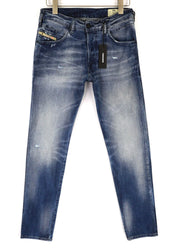 DIESEL D-Bazer 084DD Men's Jeans W29/L34 Blue Tapered Stretch Distressed