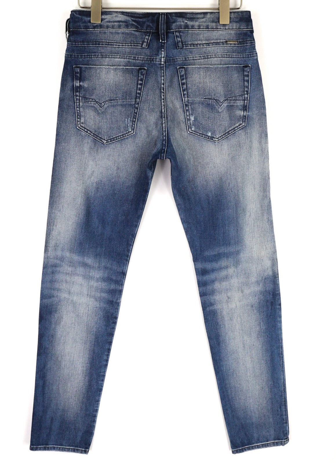 DIESEL D-Bazer 084DD Men's Jeans W29/L34 Blue Tapered Stretch Distressed