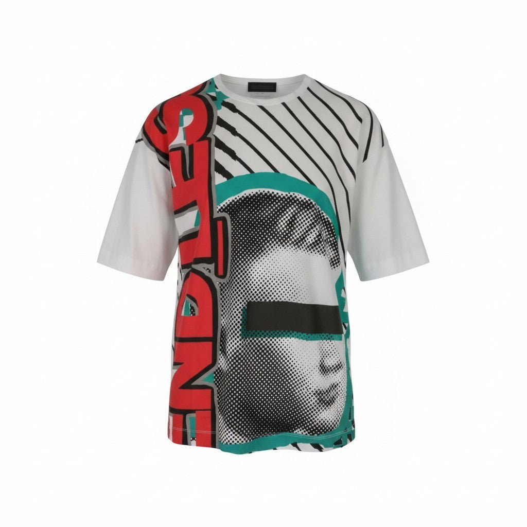 DIESEL BLACK GOLD Taster Endless LF Men's L White Cotton Short Sleeve Tee