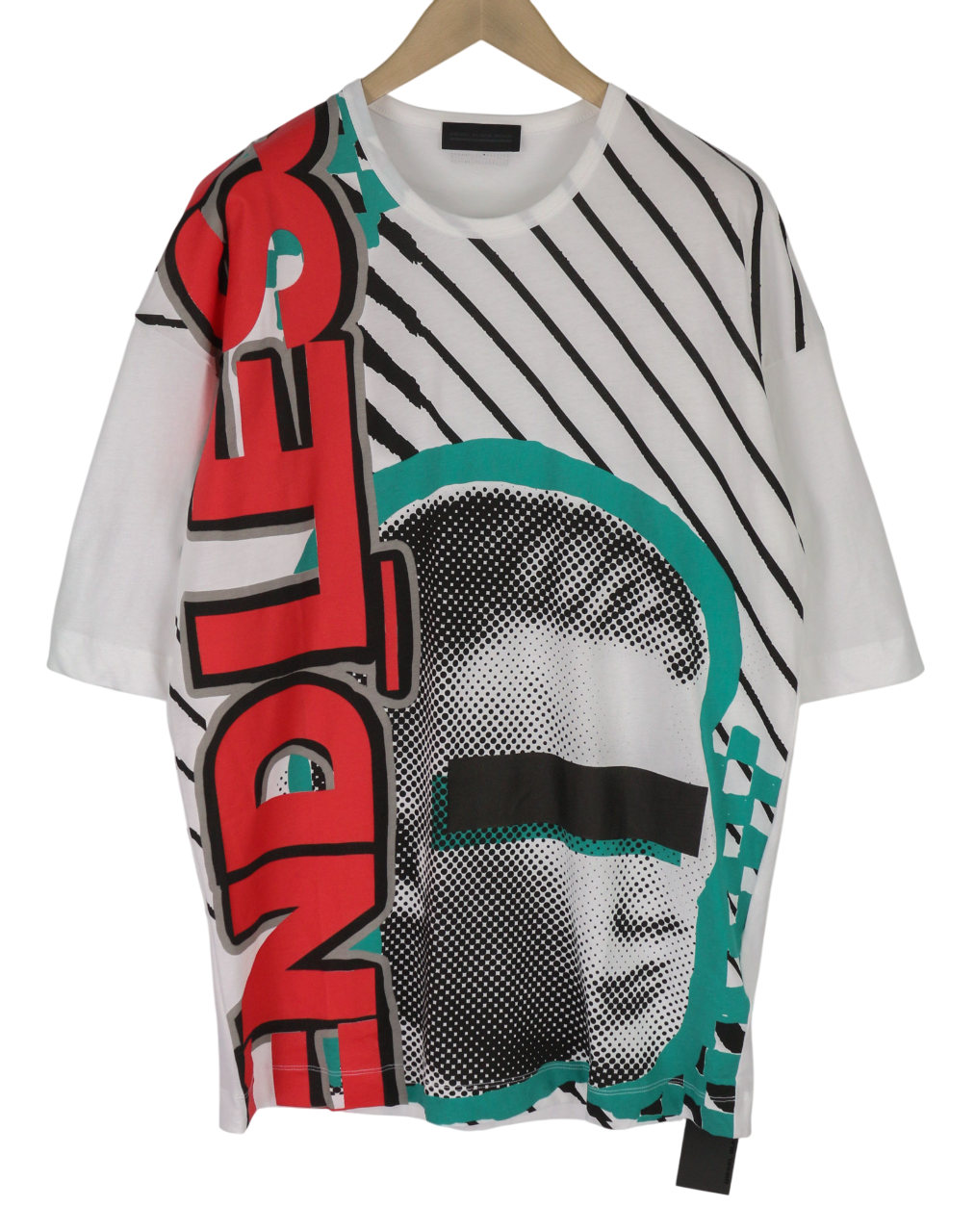 DIESEL BLACK GOLD Taster Endless LF Men's L White Cotton Short Sleeve Tee