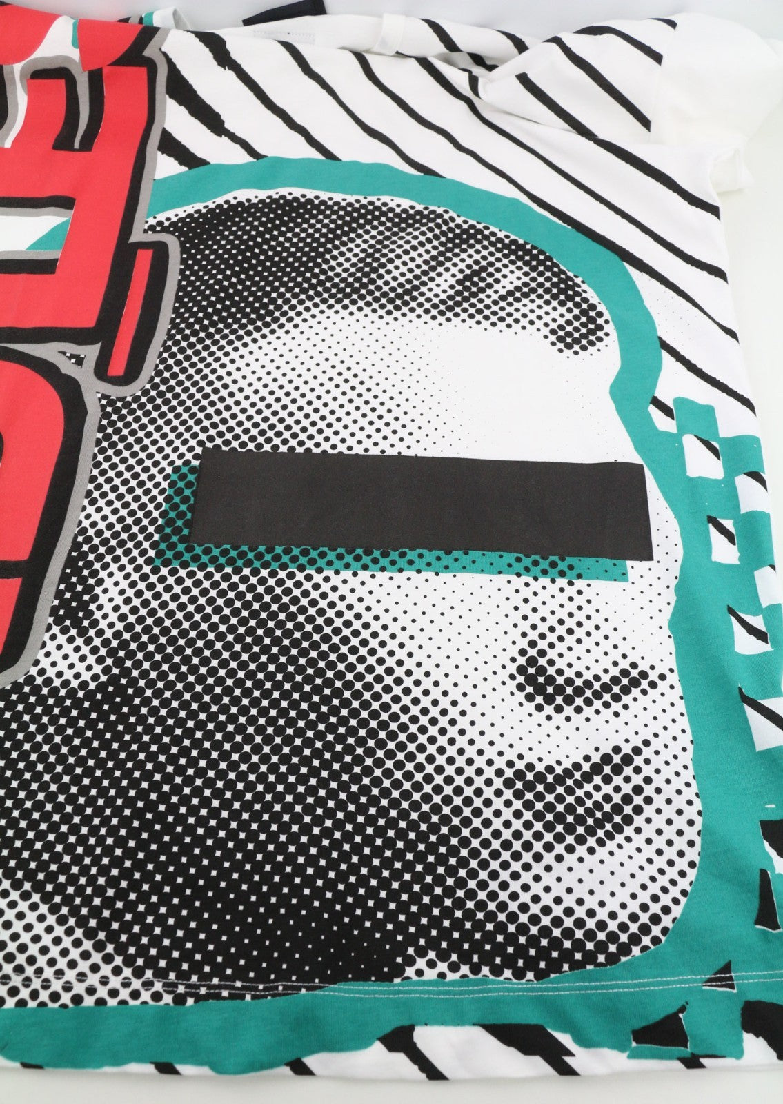 DIESEL BLACK GOLD Taster Endless LF Men's L White Cotton Short Sleeve Tee