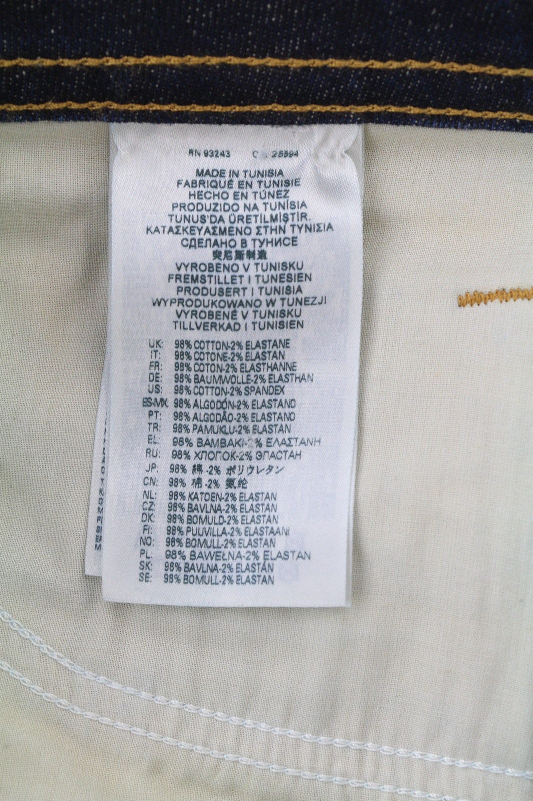 DIESEL Thommer-X 0096U Men's Jeans W38/L32 Blue Distress Slim Fit Stretch Zip