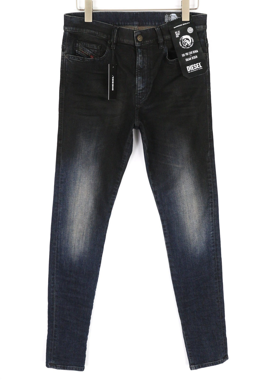 DIESEL D-Amny 069QM Men's Jeans W32/L32 Dark Washed Skinny Stretch Zipped