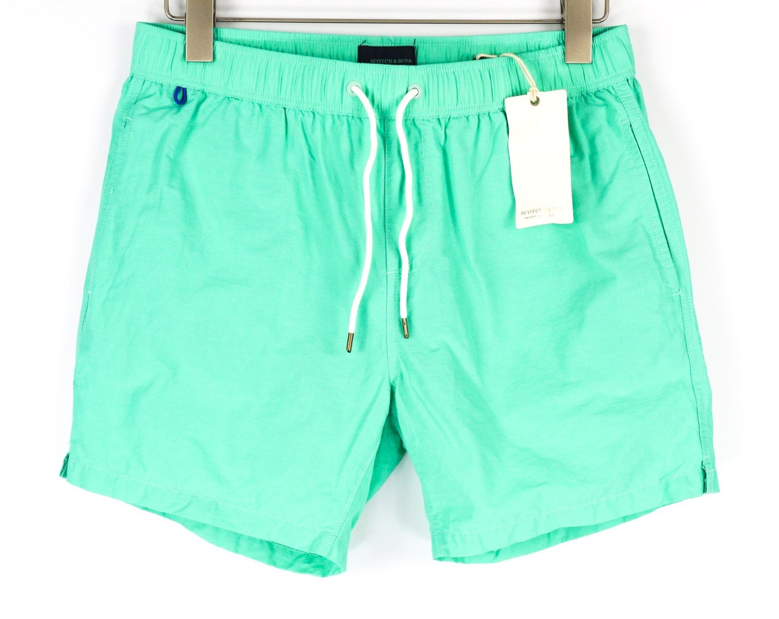 SCOTCH & SODA Ams Couture Men's S Green Blue Drawstring Pull-On Swim Trunks