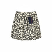 TRUSSARDI JEANS Women's 40 White Pleated Lined Sequin Balloon Mini Skirt