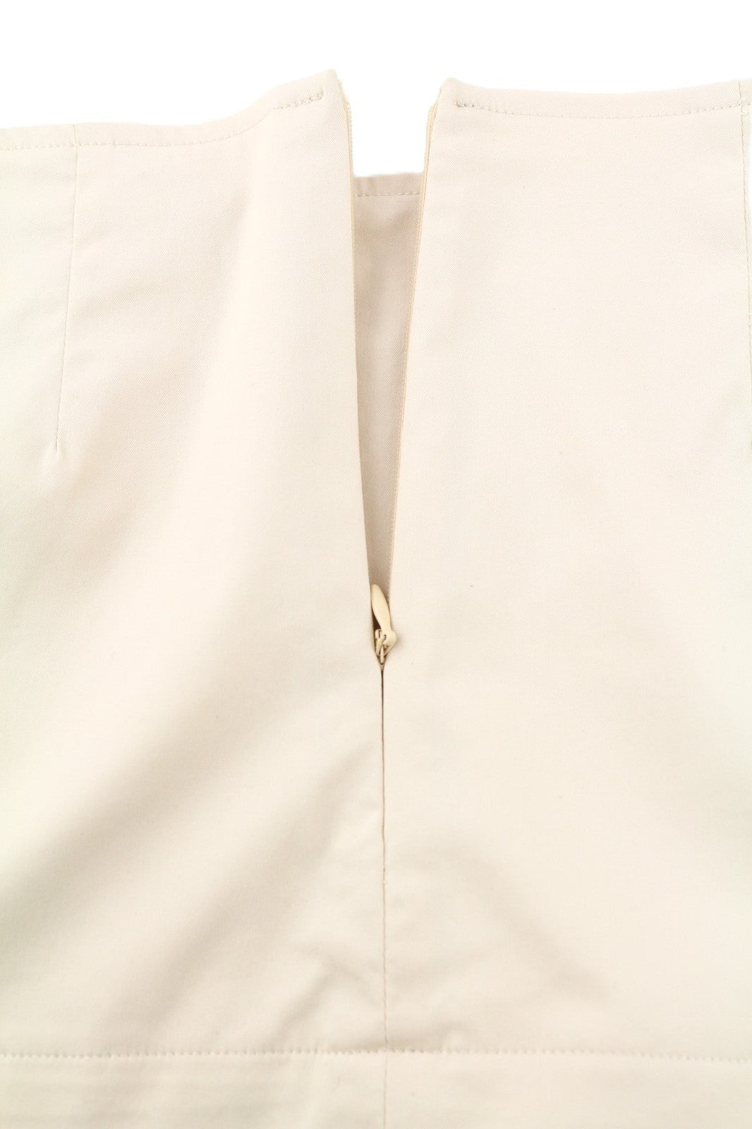 ARMANI JEANS Women's EU36 Beige Cream Cotton Blend Zipped Classic Skirt