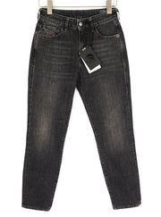 DIESEL D-Joy 09B12 Women's Jeans W26/L32 Blue Slim Fit Washed Logo Stretch
