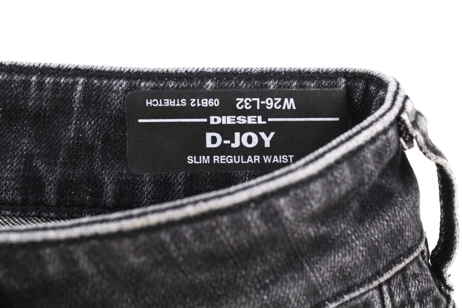 DIESEL D-Joy 09B12 Women's Jeans W26/L32 Blue Slim Fit Washed Logo Stretch