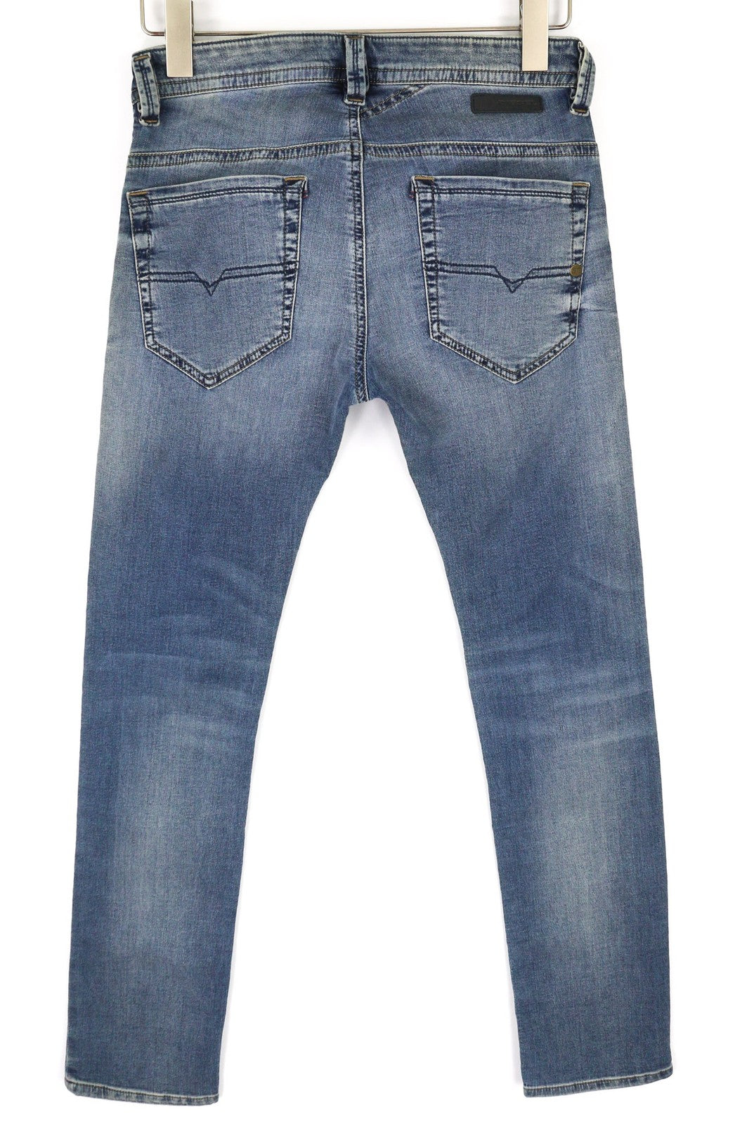 DIESEL Thavar-Ne 084CZ Men's Jeans W26 Jogg Sweat Slim Fit Washed Zip Blue