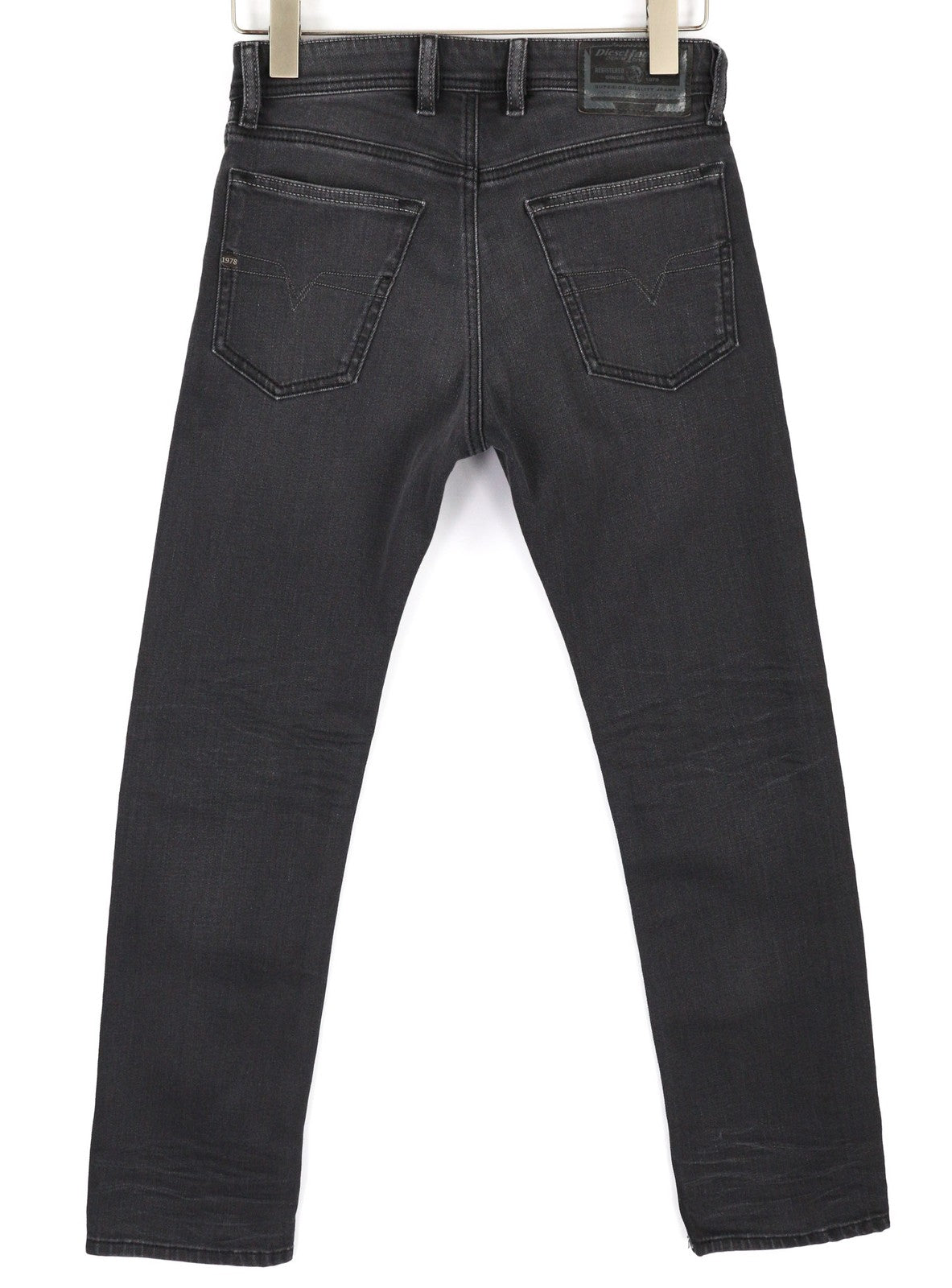 DIESEL Waykee 0859X Men's Jeans W27/L30 Dark Straight Regular Stretch Button