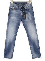 DIESEL Buster 0853P Men's Jeans W27/L30 Blue Washed Slim Tapered Stretch