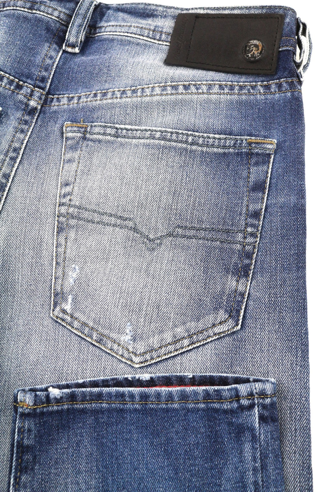 DIESEL Buster 084DD Men's Jeans W27/L30 Blue Washed Slim Tapered Stretch