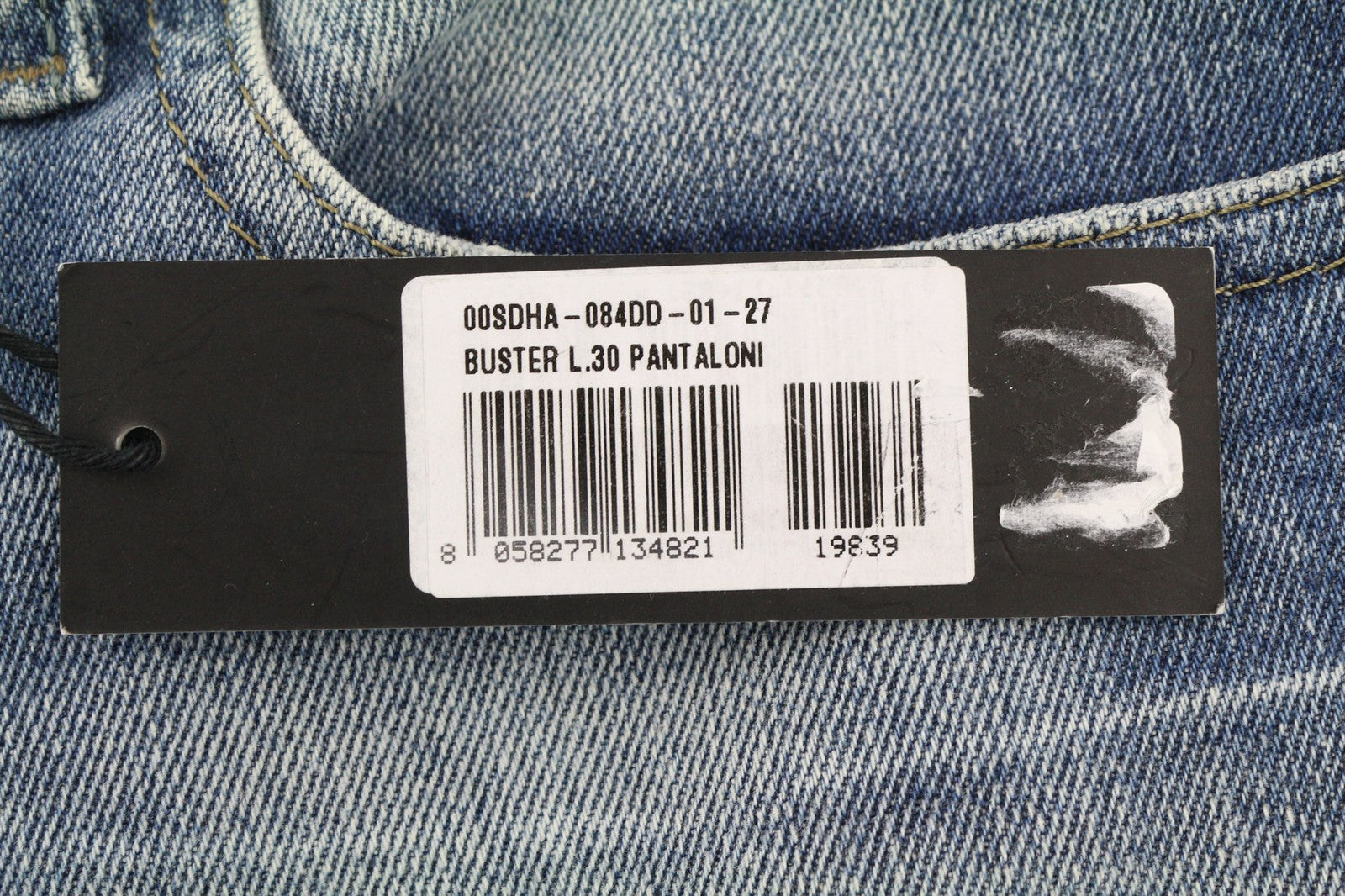 DIESEL Buster 084DD Men's Jeans W27/L30 Blue Washed Slim Tapered Stretch