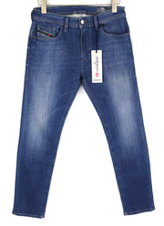 DIESEL Thommer-T 084RK vyriški džinsai W28 Jogg Sweat Slim Washed Blue Stretch 