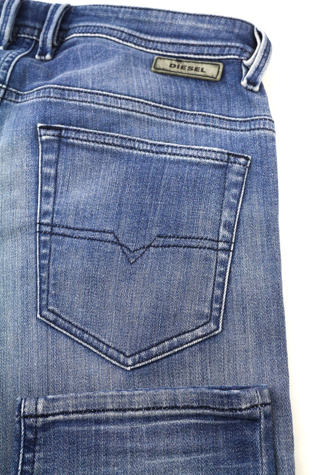 DIESEL Thommer-T 8880T vyriški džinsai W29 Jogg Sweat Distressed Washed Blue 