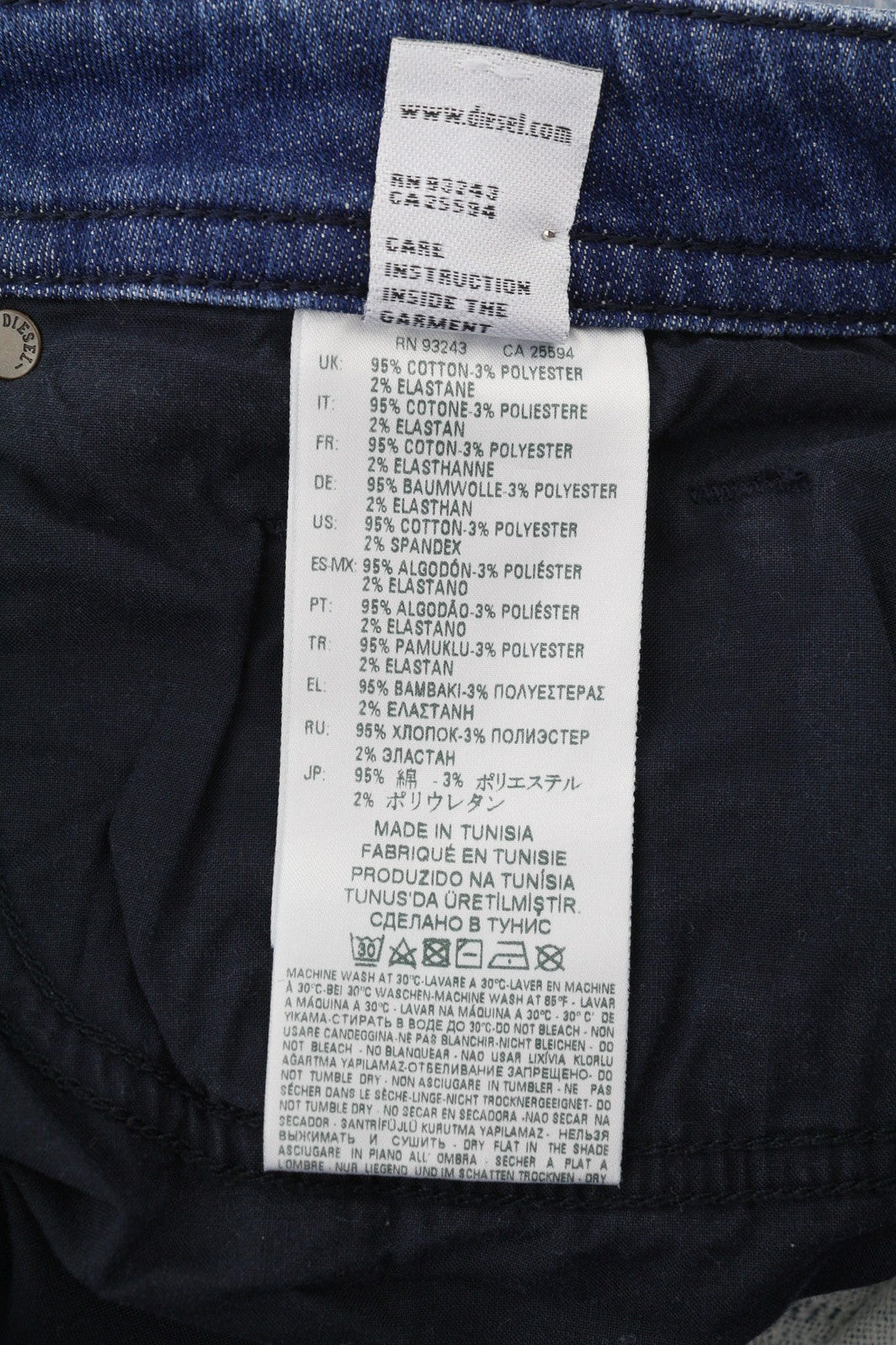 DIESEL Thommer-T 8880T vyriški džinsai W29 Jogg Sweat Distressed Washed Blue 