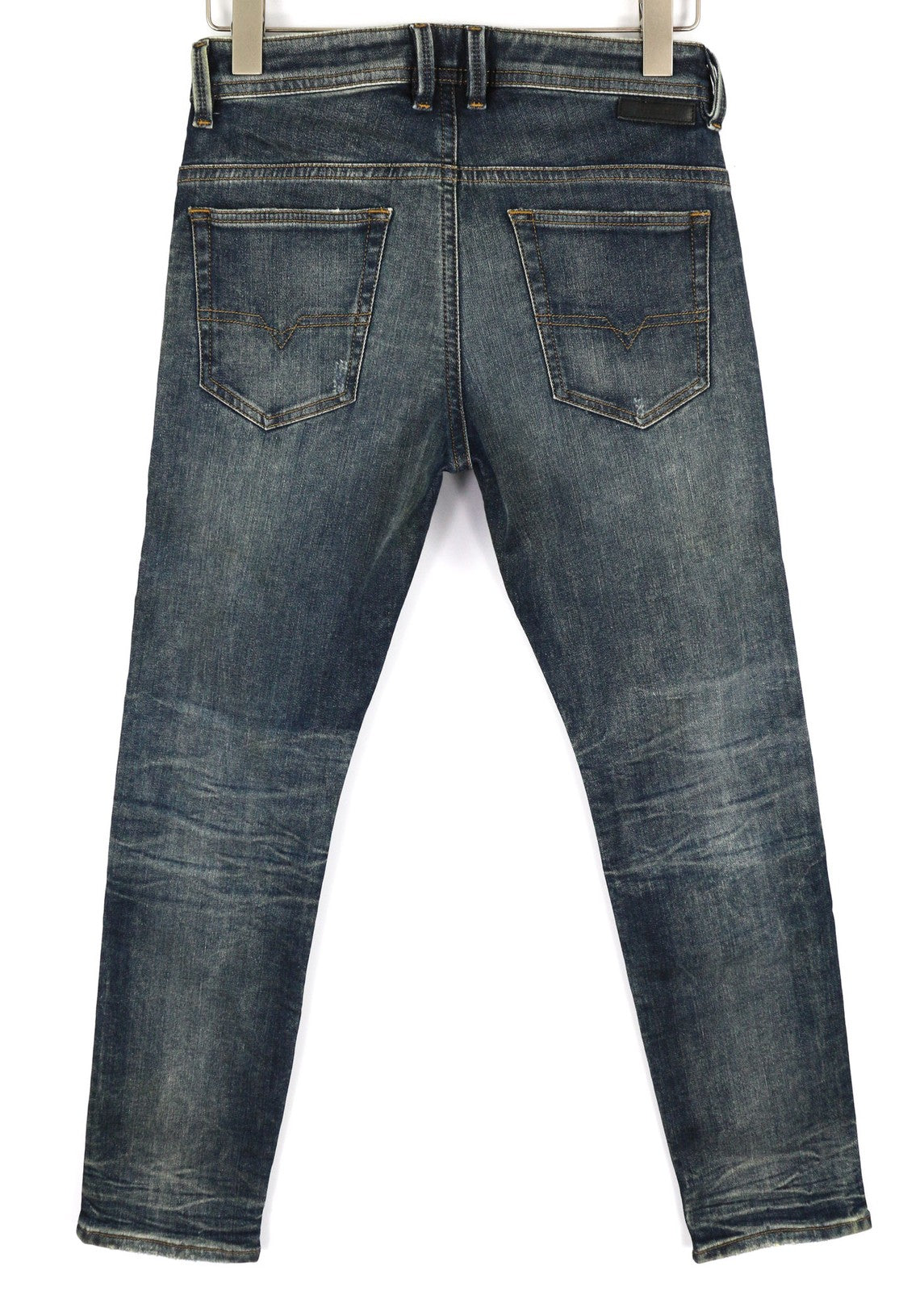 DIESEL Thommer-T 087AI vyriški džinsai W27 Jogg Sweat Slim Fit skalbta mėlyna 