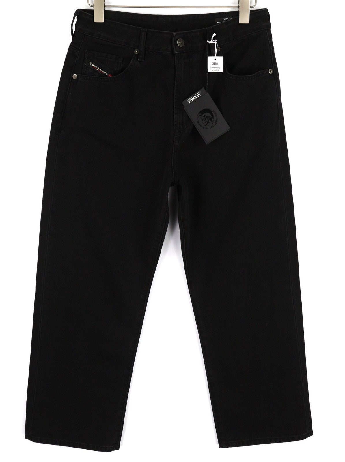 DIESEL D-Reggy 009RL moteriški džinsai W29/L30 juodi, tiesūs, su užtrauktuku