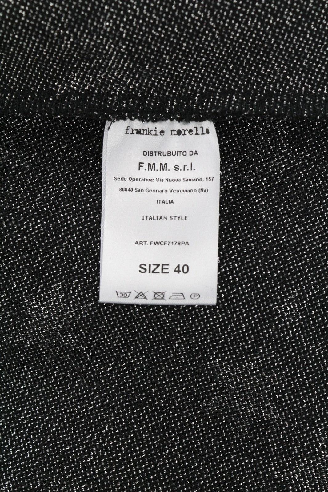 FRANKIE MORELLO Vidor Women's Trousers 40 Black Star Print Slim Elastic Waist