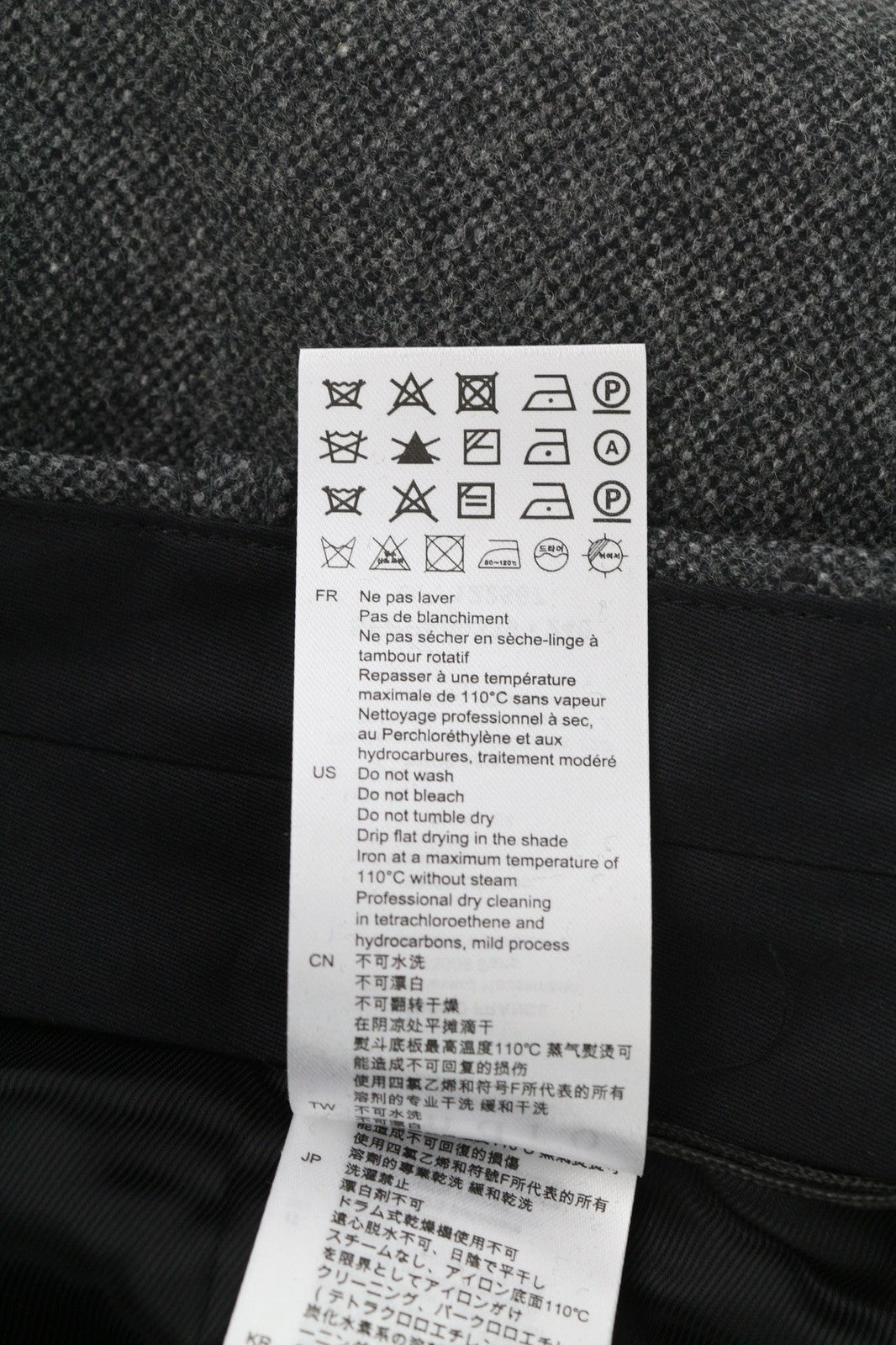 SANDRO Loi Gris Women's Trousers 36 Melange Wool Blend Zipped Slim Taper RRP225