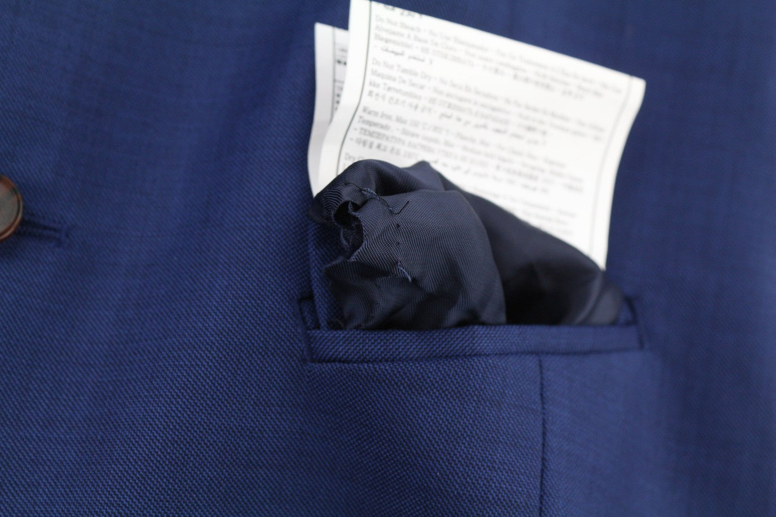 SUITSUPPLY Ferrara Brescia Men's Suit UK32/UK34 Blue Wool 2in1 Single Breasted