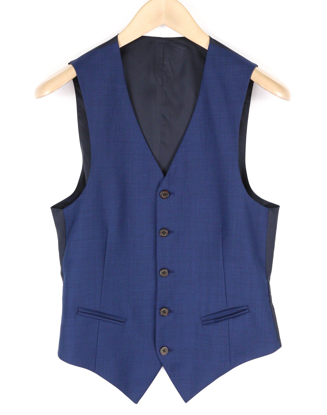 SUITSUPPLY Ferrara Brescia Men's Suit UK32/UK34 Blue Wool 2in1 Single Breasted