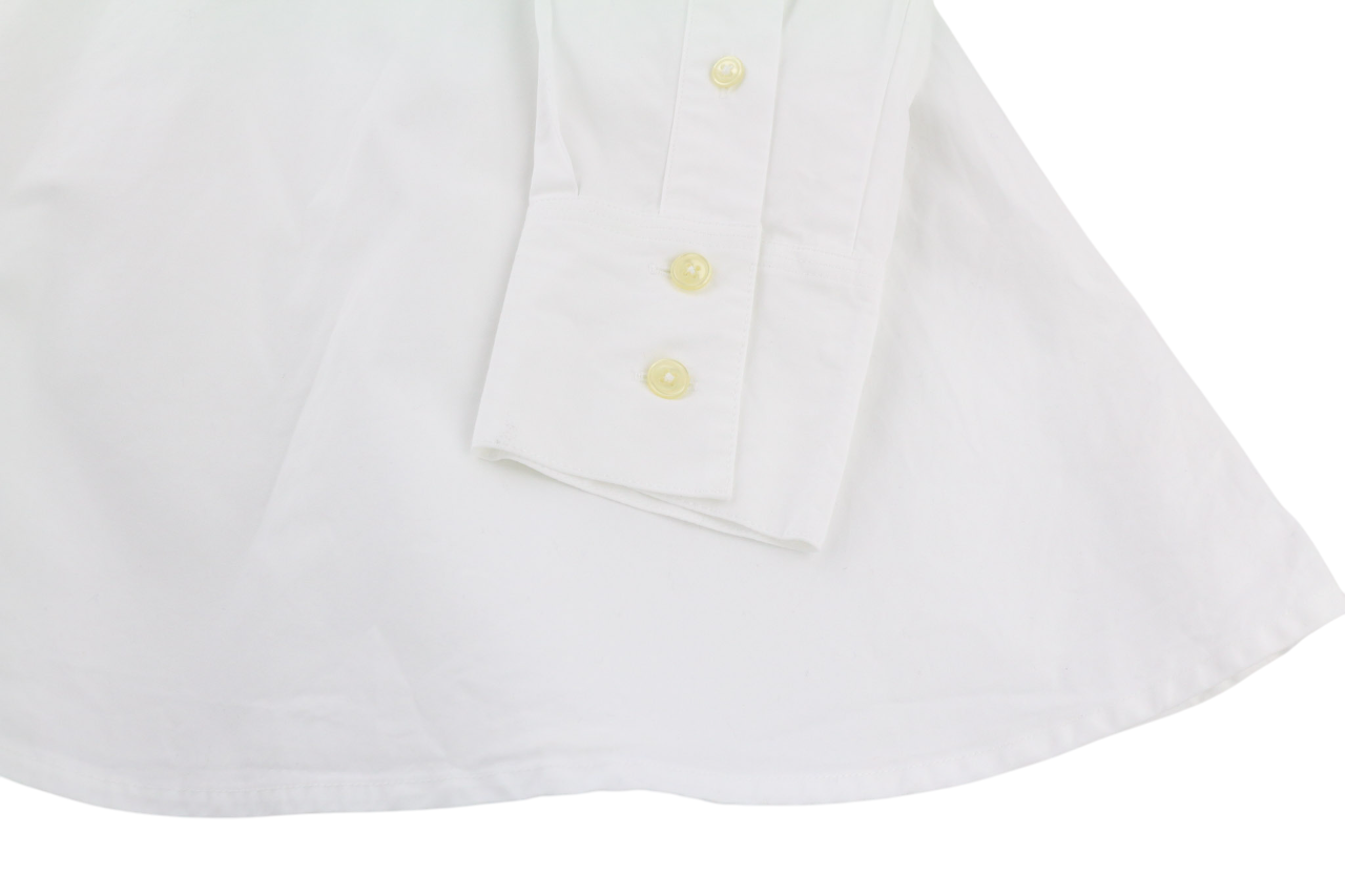 SUISTUDIO Dylan Women's Dress UK6 White Cotton Crew Neck Long Sleeve Short Logo