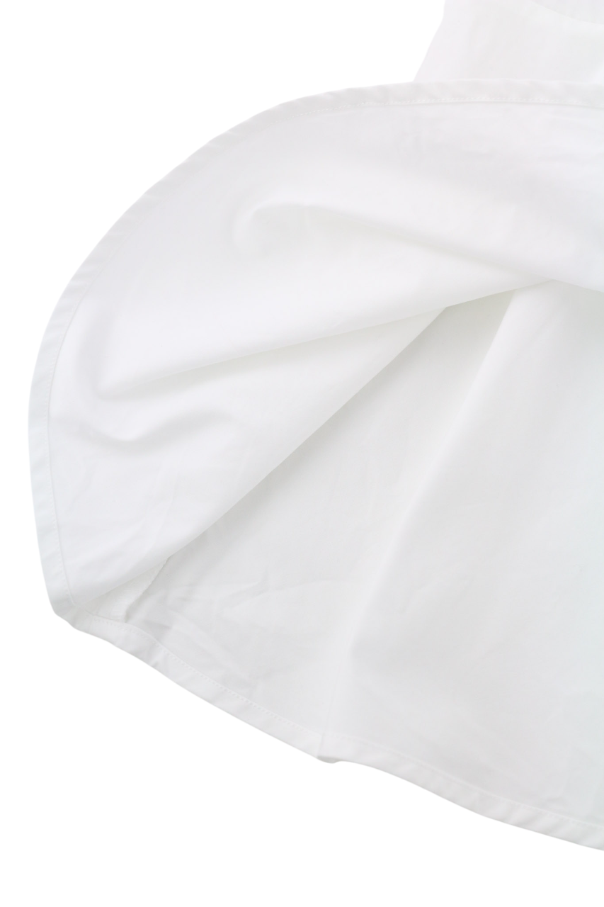 SUISTUDIO Dylan Women's Dress UK10 White Cotton Long Sleeve Crew Neck Short Logo