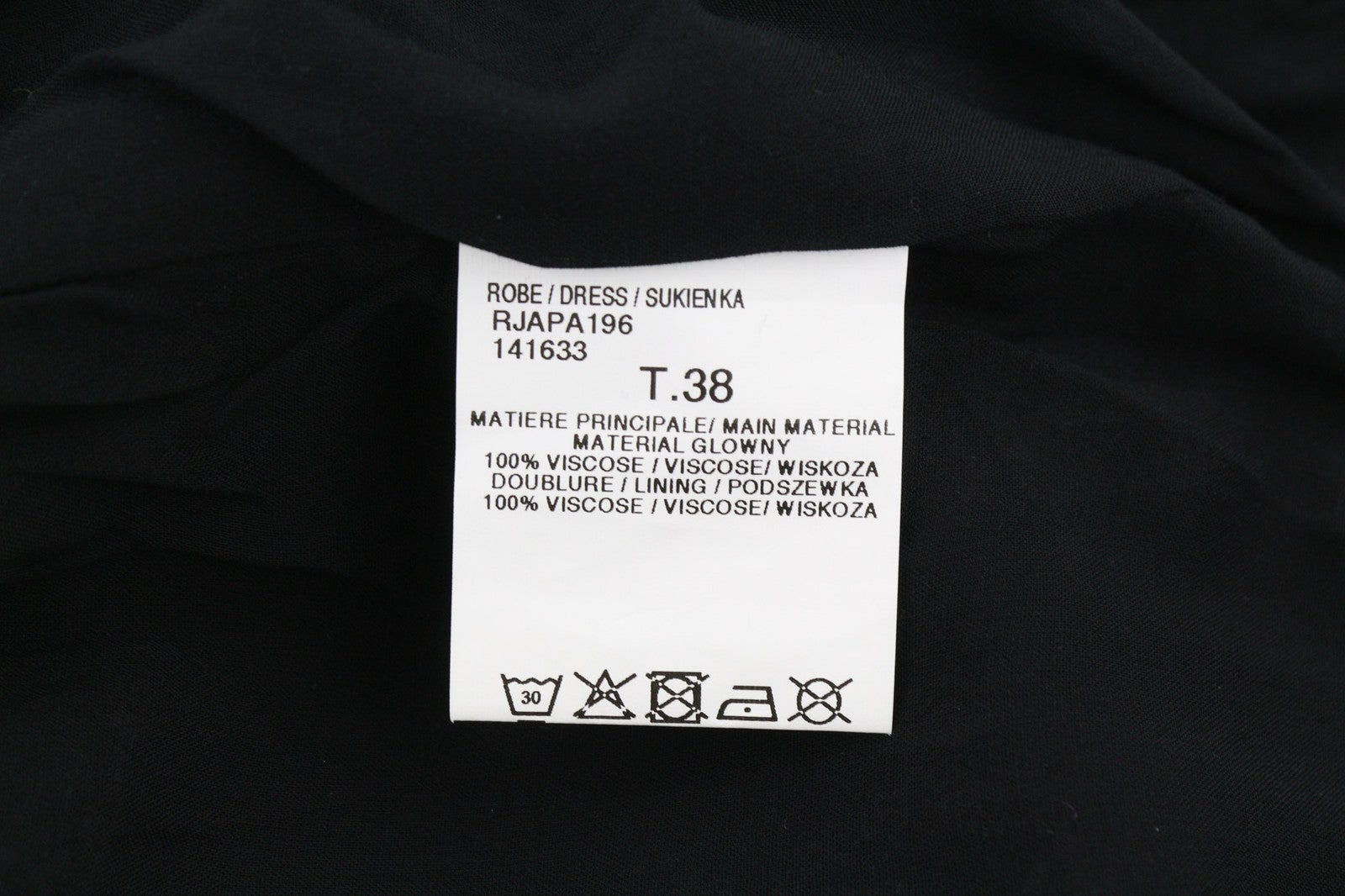 JACQUELINE RIU Rjapa196 Women's Dress 38 M Dark Floral V-Neck Sleeveless Pattern