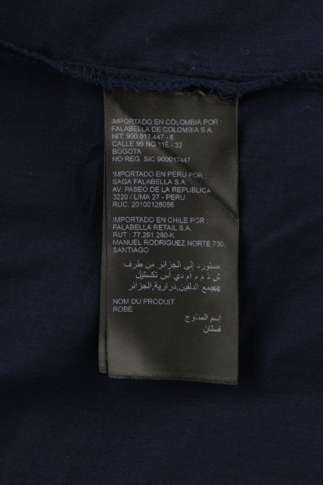 MAISON 123 Corelia R Guip moteriška suknelė 42 tamsiai mėlyna trumpomis rankovėmis su 1/4 sagomis 