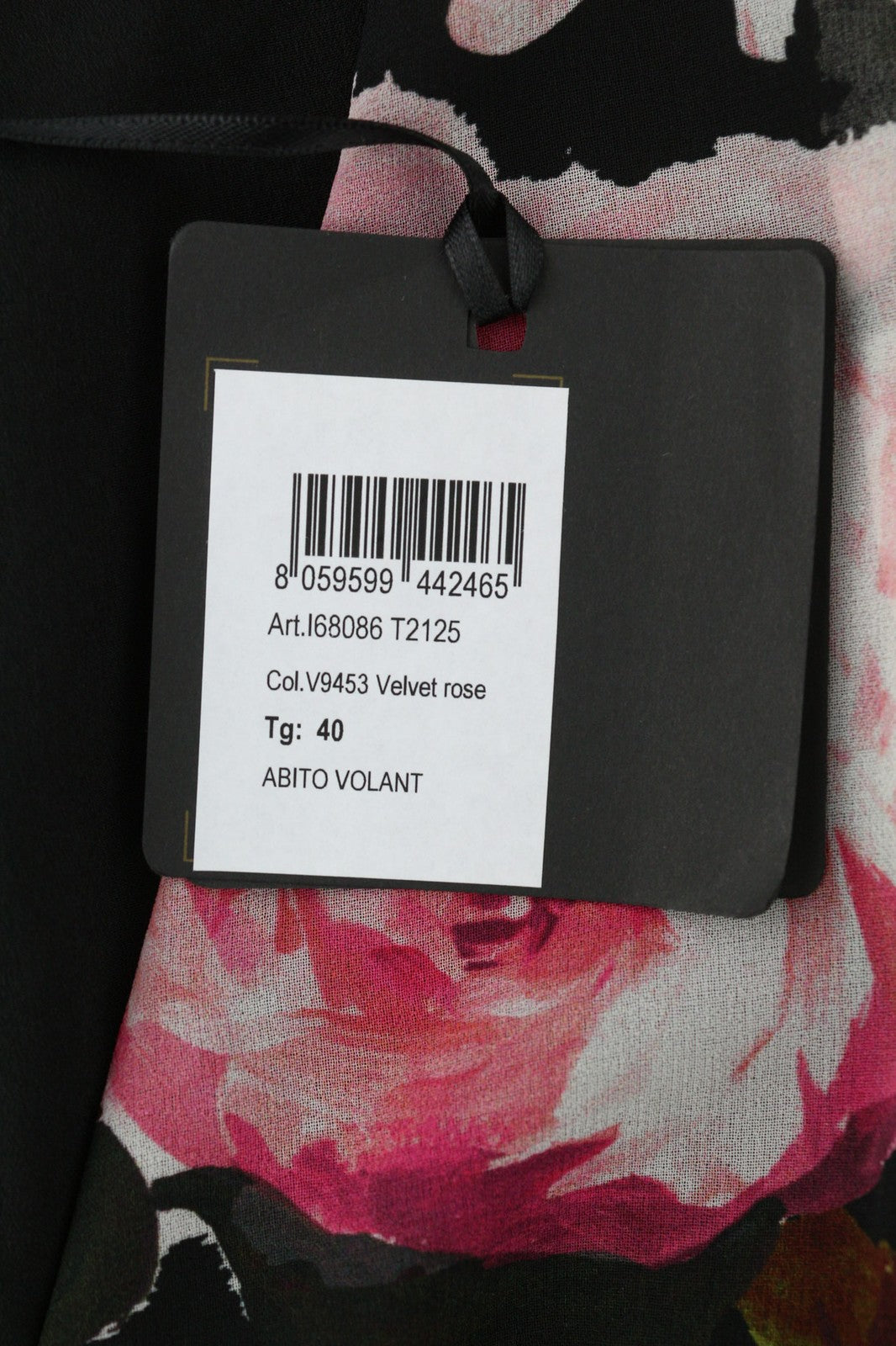 LIU JO Volant Women's Dress 40 Floral V-Neck Long Sleeve Lined Zipped Short Logo