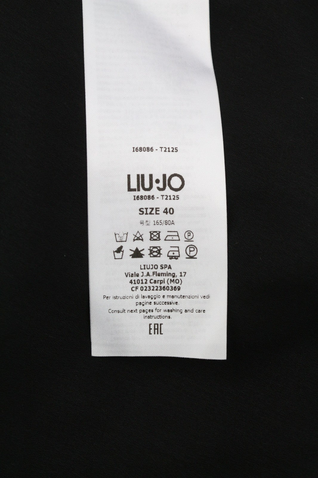 LIU JO Volant Women's Dress 40 Floral V-Neck Long Sleeve Lined Zipped Short Logo