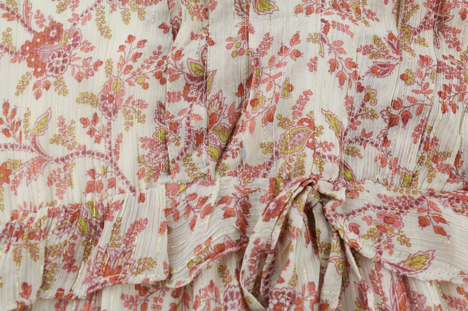 MAISON 123 Nao R Imprimee Women's Dress 40 Silk Blend Floral Long Sleeve Long