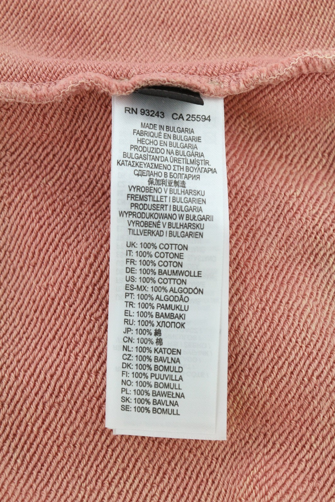 DIESEL F-Mikky Felpa Women's Hoodie S Peach Hood Asym Pocket Strap Logo RRP195