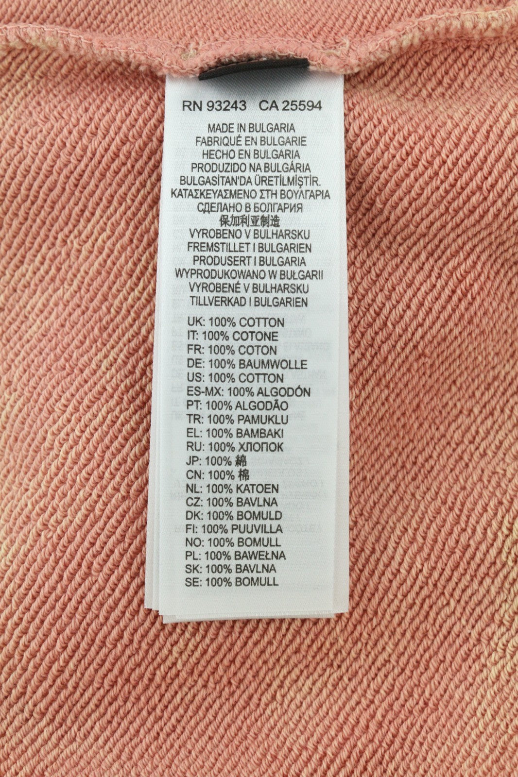 DIESEL F-Mikky Women's Hoodie L Peach Hood Asym Pocket Style Pullover RRP195