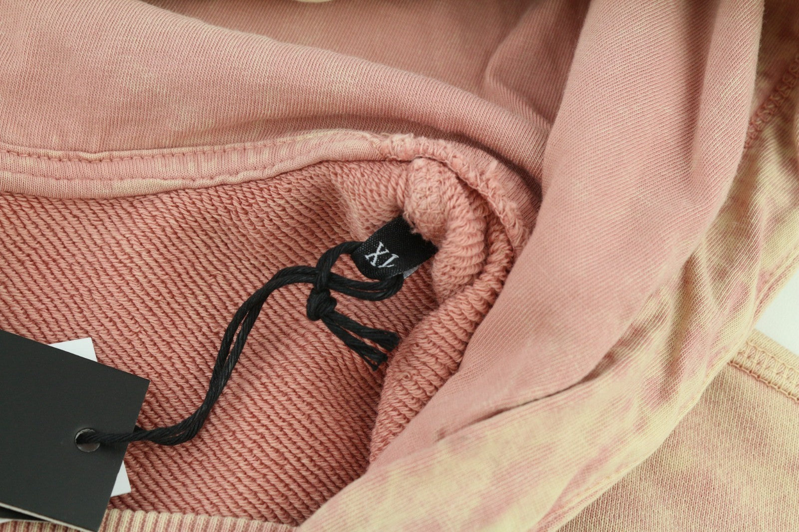 DIESEL F-Mikky Women's Hoodie XL Peach Hood Asym Pocket Everyday Pullover RRP195